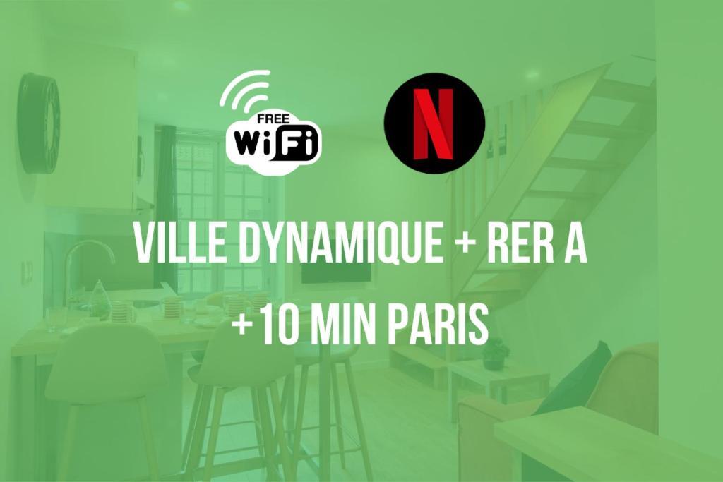 Brut De Pomme - Self Checkin Automatique - 10 Min Rer A Apartment Champigny-sur-Marne Bagian luar foto